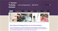 Desktop Screenshot of correcttraining.com.au