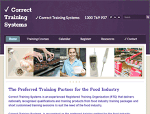 Tablet Screenshot of correcttraining.com.au